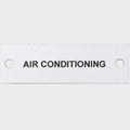 Rinker Boat Air Conditioning Tag - Plastic Emblem