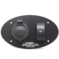 Larson Boat Trolling Motor Panel 73199 - 1850 FX Black 6 1/4 Inch