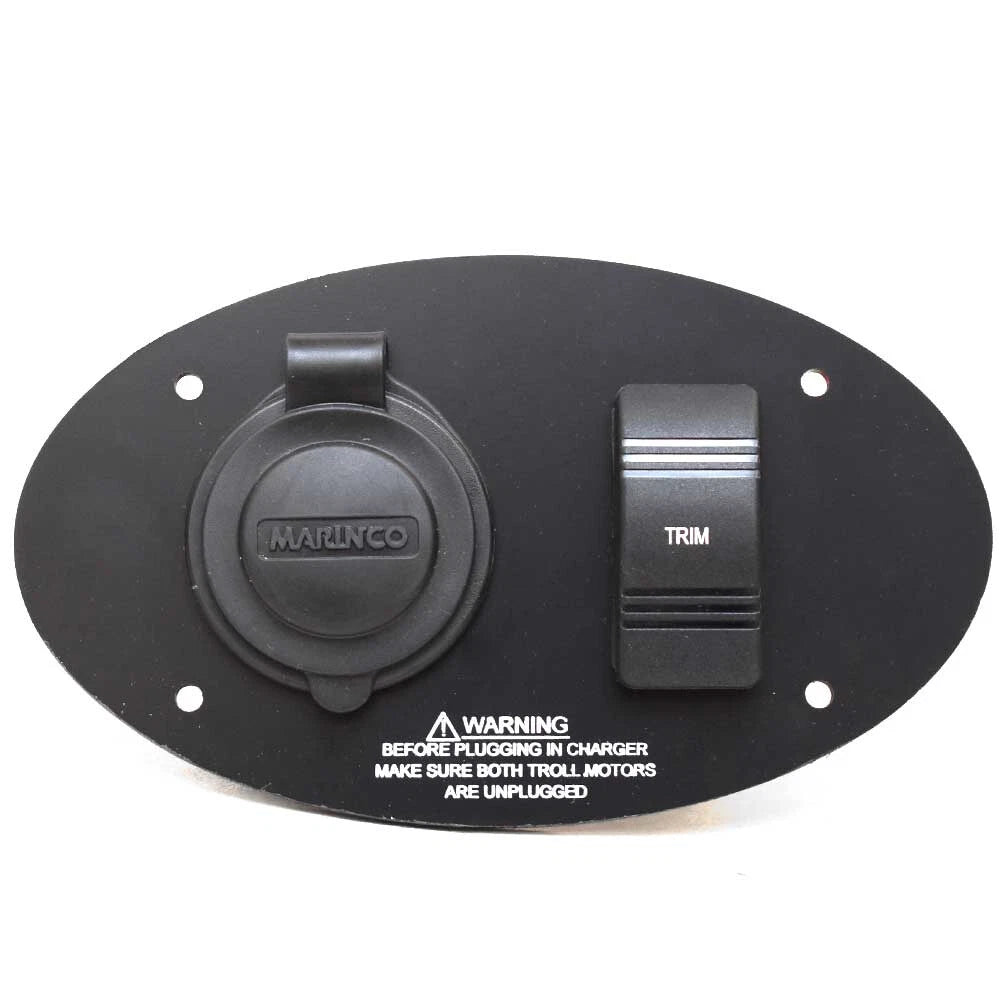 Larson Boat Trolling Motor Panel 73199 - 1850 FX Black 6 1/4 Inch