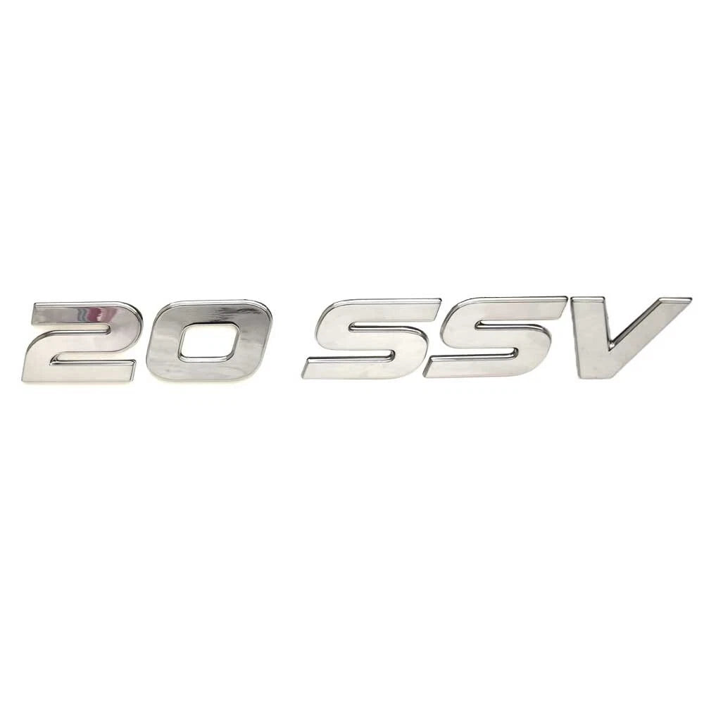 Supra Boat Lettering Decal 107167 - Launch 20 SSV Silver Polished