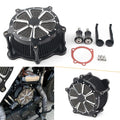 Black Motorcycle Aluminum Air Filter Cleaner for Harley Softail Touring Dyna FXR