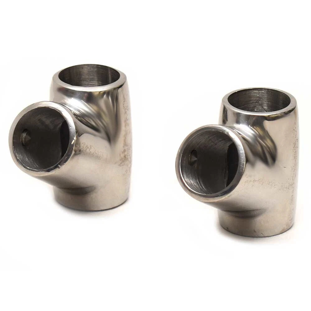 Attwood Boat Rail Bracket Fittings - 60 Degree 7/8 Inch (pair)