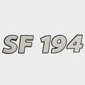 Lowe Boat Raised Emblem Decal 2258095 - SF194 Silver 8 7/8 X 2 1/8 Inch