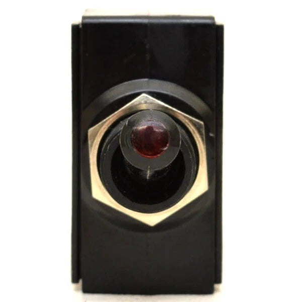 Carling Boat On/Off/On Toggle Switch LT - 12V Red