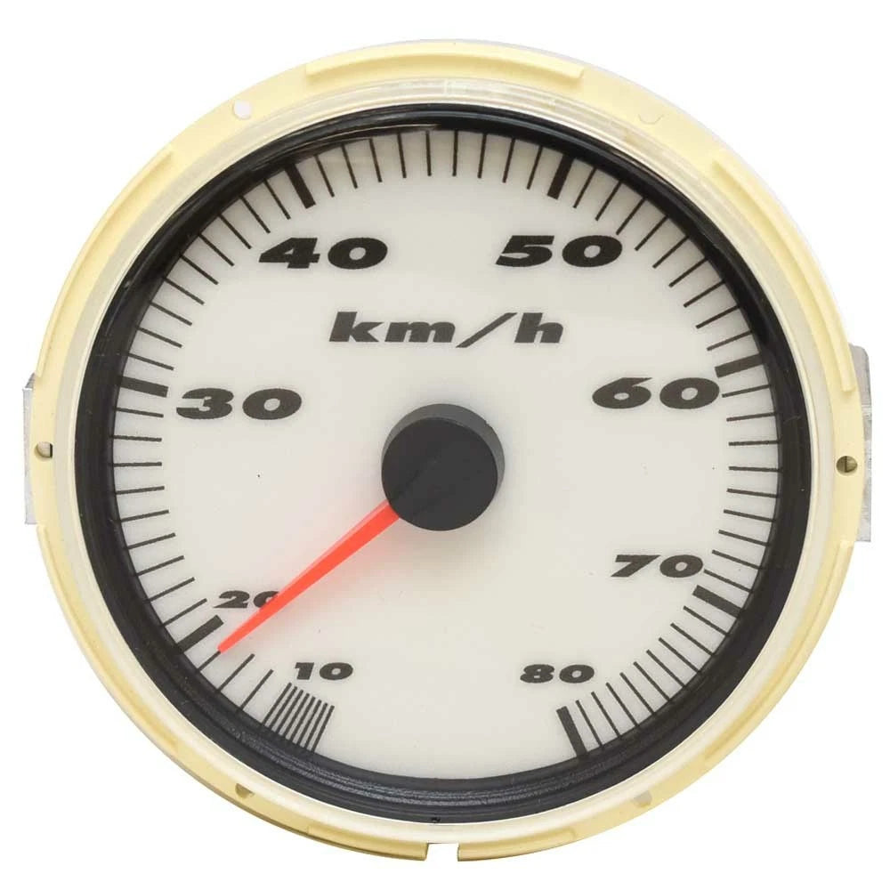 MasterCraft Boat Speedometer Gauge 504486 - Medallion Metric KPH White