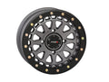 System 3 Sb6 Bl Wheel 15x7 5+2 +38mm Beadlock ATV/UTV Matte Gunmetal Grey