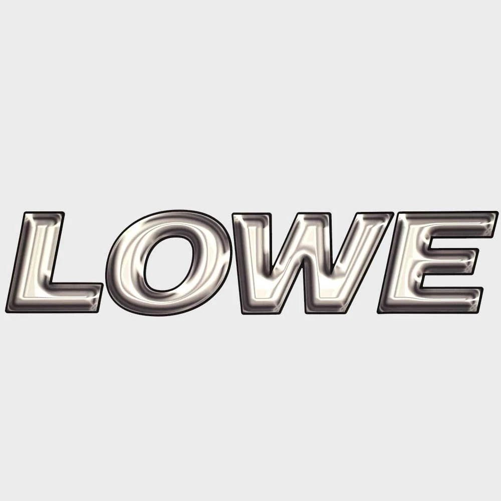 Lowe Boat Logo Decal 2159316 - Black Gray Sticker