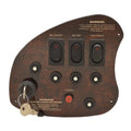Rinker Boat Ignition Switch Panel 41094 - 7 1/2 X 6 5/8 Dark Woodgrain