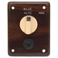 Boat Bilge Switch Panel - 3 X 3 3/4 Inch Faux Woodgrain Illuminated