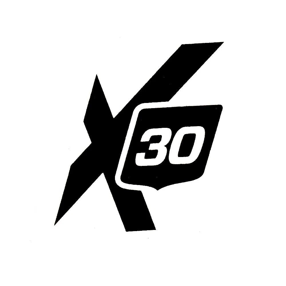 MasterCraft Boat Decal 755438 - X30 Black 4 X 4 3/8 Inch Sticker