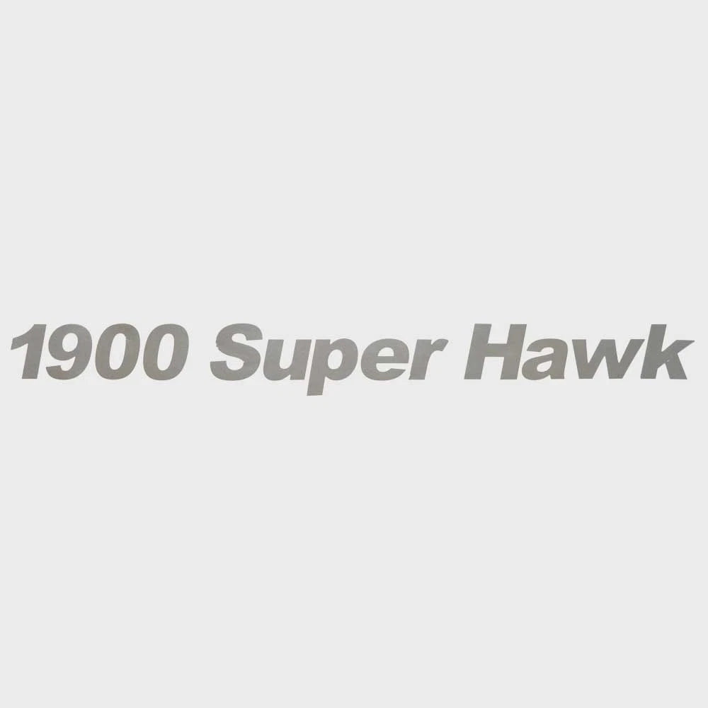 Crestliner Boat Model Decal 2007466 - 1900 Super Hawk Silver Sticker