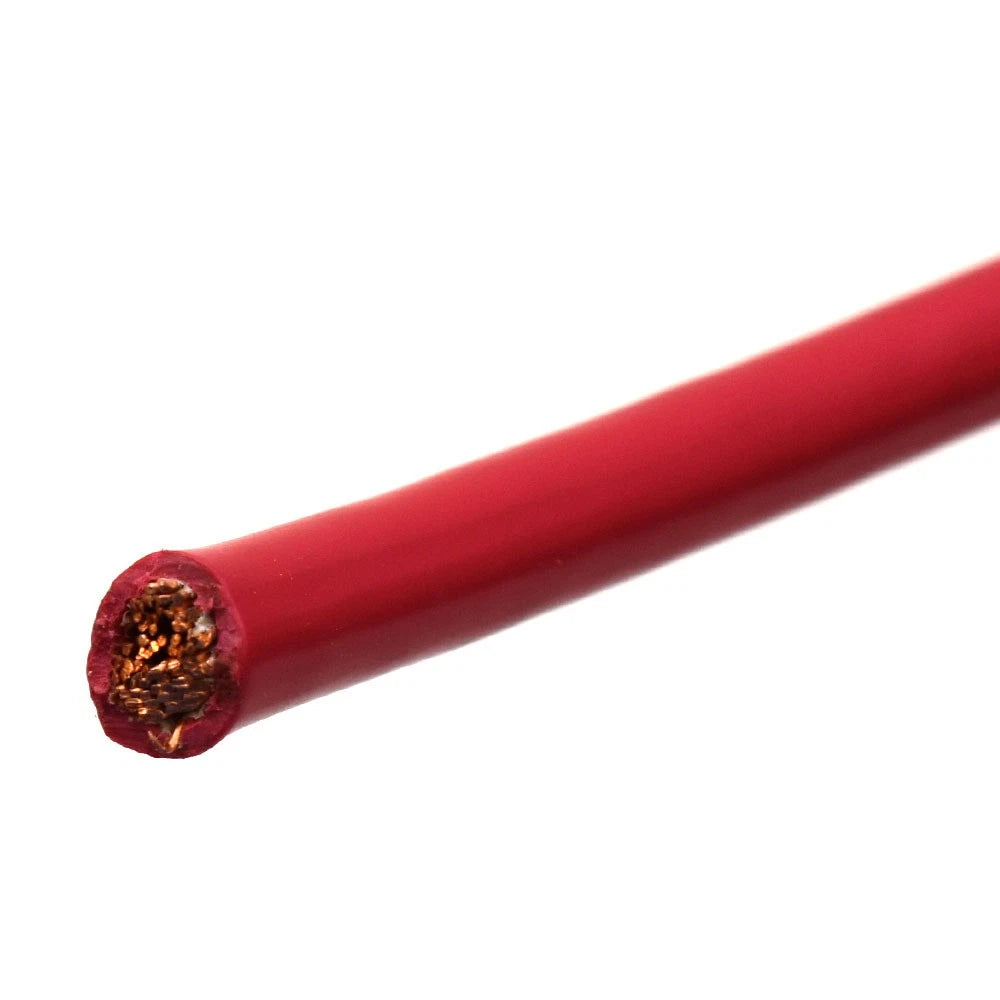 JMS Boat Primary Marine Wire - 4 AWG Gauge Red (FT)