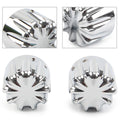 1 Pair Front Axle Nut Cover Bolt for Harley Touring Softail Road King Glide Dyna
