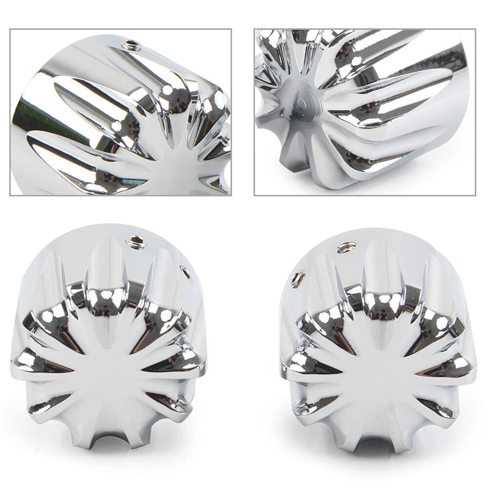 1 Pair Front Axle Nut Cover Bolt for Harley Touring Softail Road King Glide Dyna