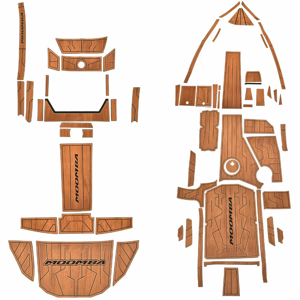 Moomba Boat Non-Skid Floor Mat Kit 123059 - MS Woodgrain 2023