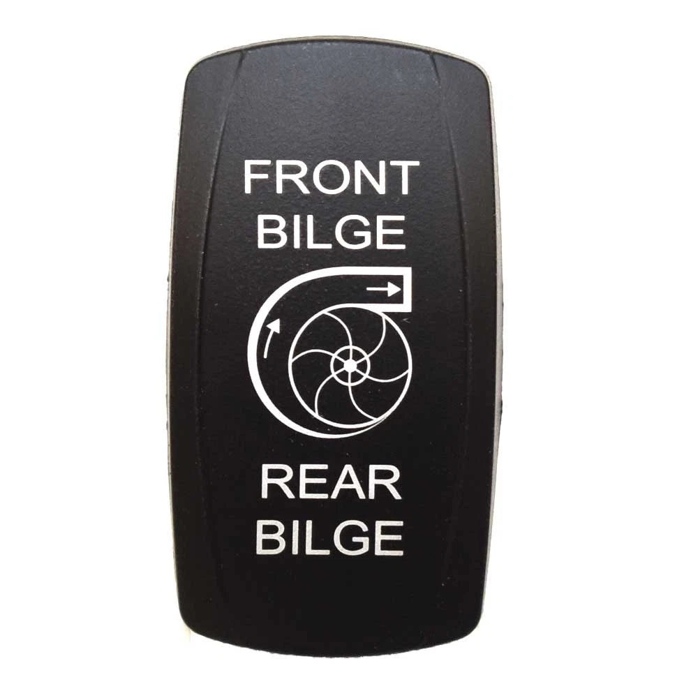 Boat Rocker Switch Cover - Front Bilge - Rear Bilge Actuator