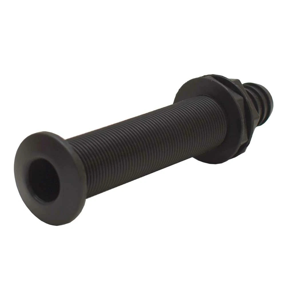Tracker Boat Thru Hull Connector 163145 - 1 1/8 Inch Black Plastic