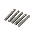 Socket Adapter Converter 1/4 - " Hex Shank 1/4 - " Square Drive 5pcs Converter