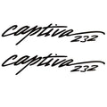 Rinker Boat Decal Stickers VS810402-10-BL K - 232 Captiva Black (pair)