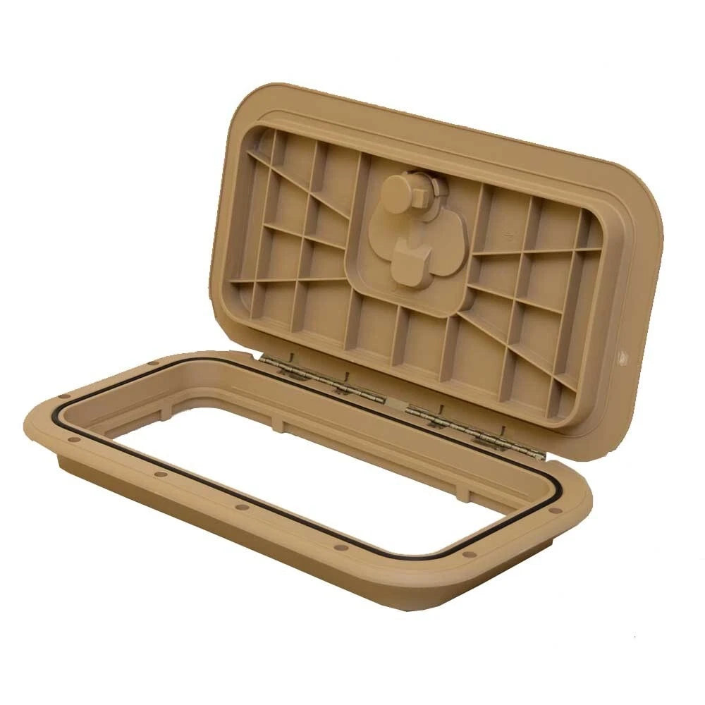 Innovative Boat Deck Hatch 520-0313 - 8 X 14 Inch Taupe Poly