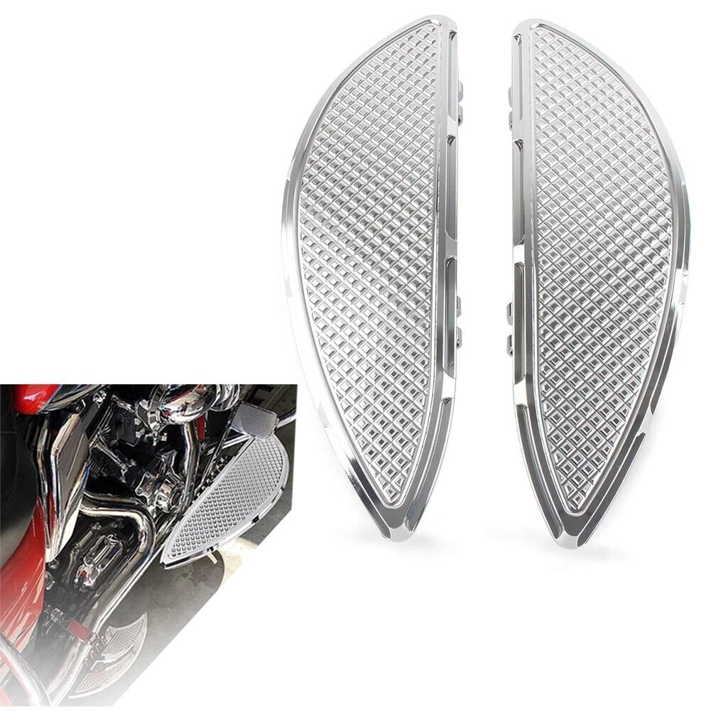 2x Driver Floorboards for Harley Road Electra Glide Classic FLHTC FLHTCU Chrome