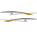 Rinker Boat Graphic Decal VS006801-05-BL - Captiva (set of 2)