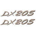 Glastron Boat Emblem Decal Sticker 0572650 - DX 205 Black (pair)