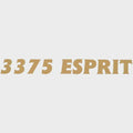 Cruisers Yachts Boat Model Decal Sticker - 3375 Esprit Metallic Gold