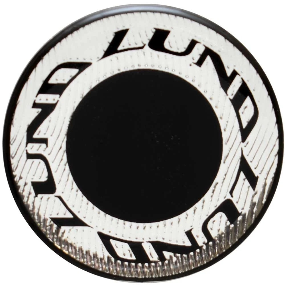 Lund Boat Steering Wheel Decal 1987735 - Raised Black Silver 1 5/8 Inch