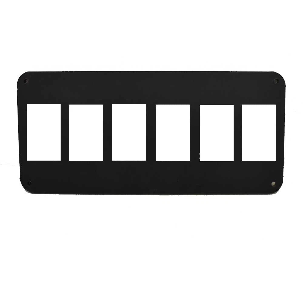 Hurricane Boat Blank Switch Panel 410425 - 2690 SunDeck 7 Inch Black