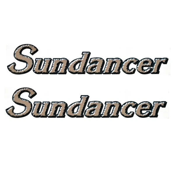 Sea Ray Boat Model Decals - Sundancer Bronze Stickers (pair)