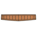 MasterCraft Boat Non-Skid Mat - Center Transom Step Mocha Black