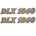 G3 Boat Decals 73404532 - DLX 1860 Metallic Gold White Black (pair)