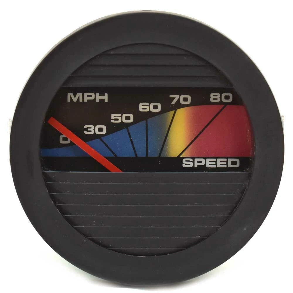 Teleflex Marine Boat Speedometer Gauge 53525 - 80 MPH 3 1/4 Inch Black