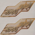 Cruiser Yachts Boat Raised Decals - 3580 Flybridge 12 Inch Gold (pair)
