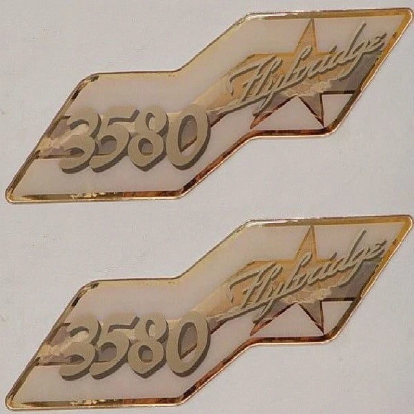 Cruiser Yachts Boat Raised Decals - 3580 Flybridge 12 Inch Gold (pair)