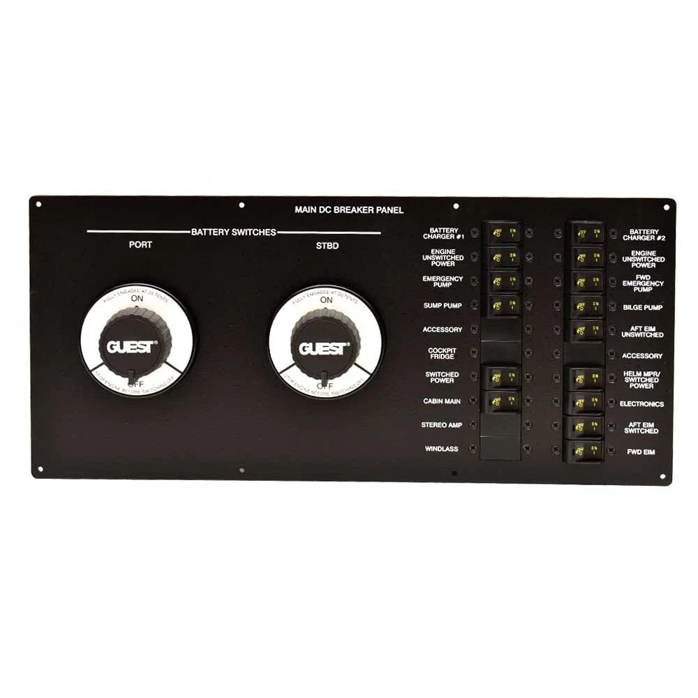 Sea Ray Boat Dual Breaker Panel 2024004 - 350 Sundancer 50 Amp