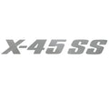 MasterCraft Boat Windshield Decal 7506308 - X-45 SS Silver 14 1/2 Inch