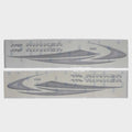 Rinker Boat Graphic Hull Decal 2190133 - 170 Black Gray Vinyl (kit)