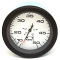 Teleflex Boat Speedometer Gauge 70010 - 50 MPH 3 3/8 Inch Black White