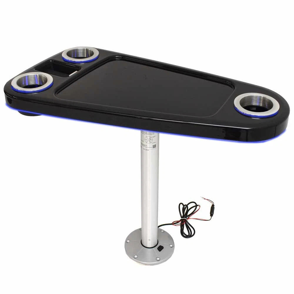ITC Marine Boat Table System TTT1834-A9C4B5 P - Blue Illuminated