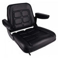 S830801 Low Back Seat, Black Vinyl Fits JCB