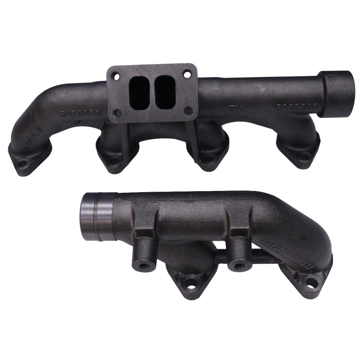 Long Short Exhaust Manifold 3943836 3937477 for Cummins 6LTAA L8.9 8.3 Engine