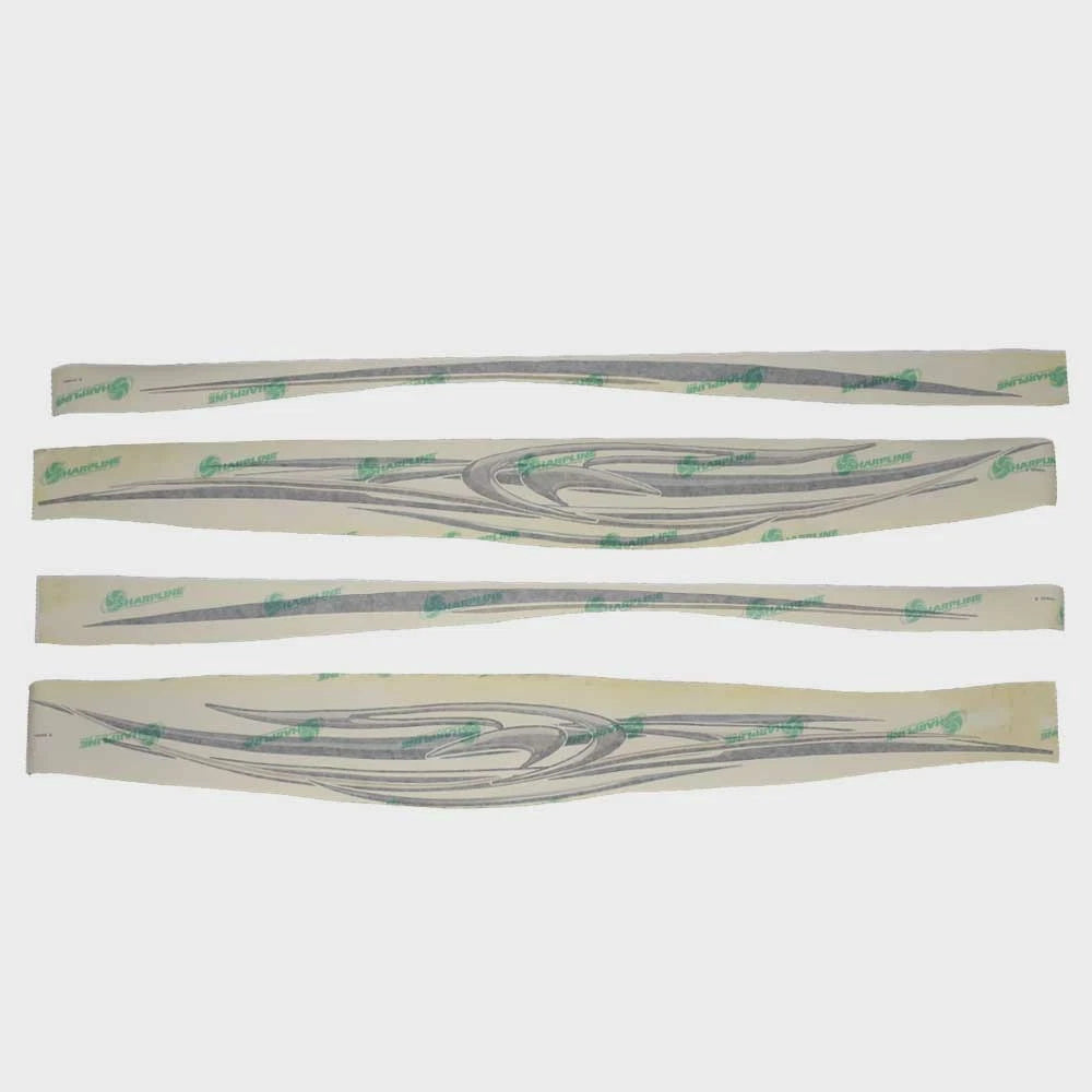 Lund Boat Graphic Decals 2041950 - Blue Silver Black (set of 4)