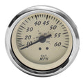 Teleflex Boat Speedometer Gauge 66938 - 3 1/4 Inch Off White Silver
