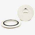 Jim Black Boat Access Deck Plate 587-6-04 - 6 Inch Arctic White