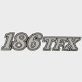 Yar-Craft Boat Raised Brand Decal LH7058 - 186 TFX Gray/Silver Sticker