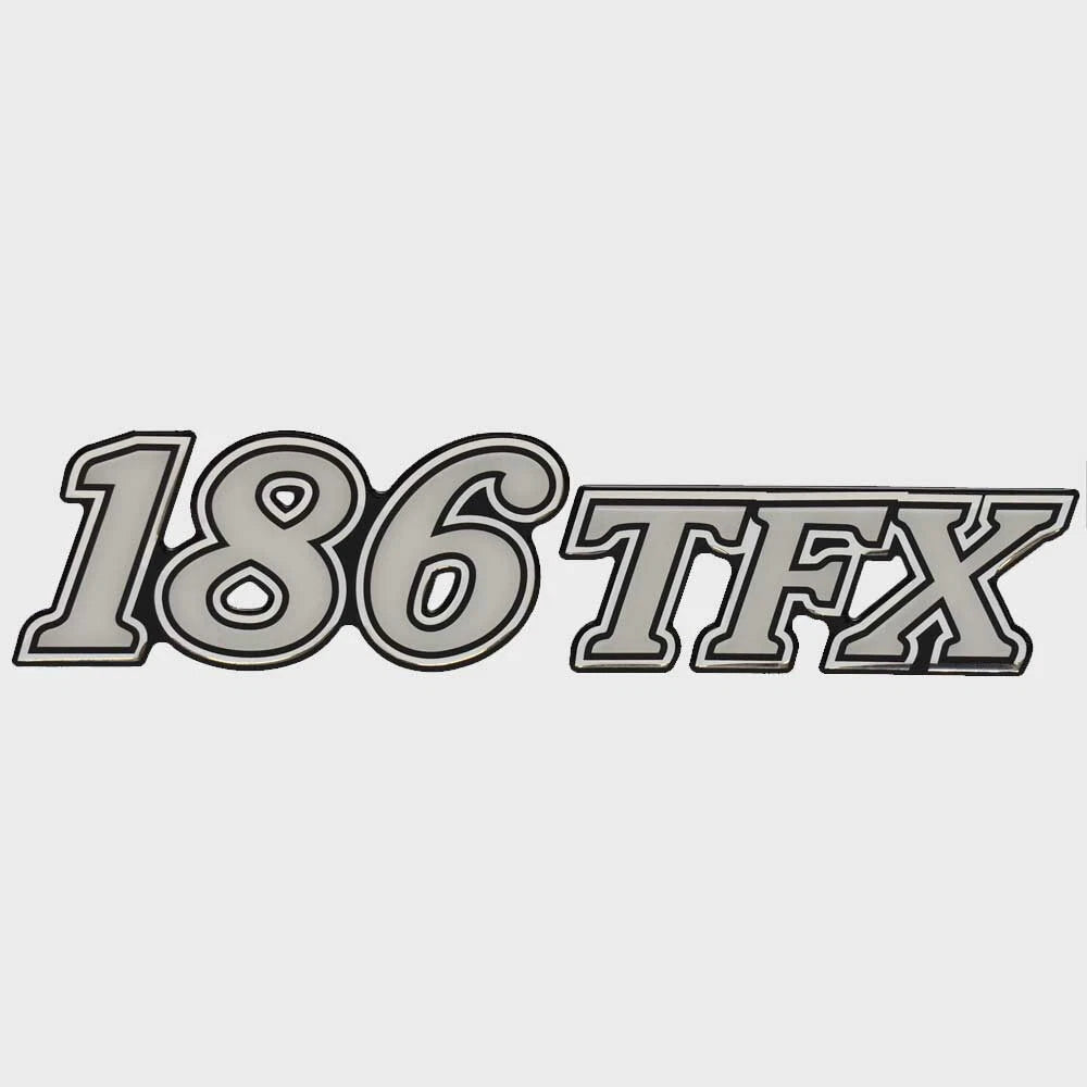Yar-Craft Boat Raised Brand Decal LH7058 - 186 TFX Gray/Silver Sticker