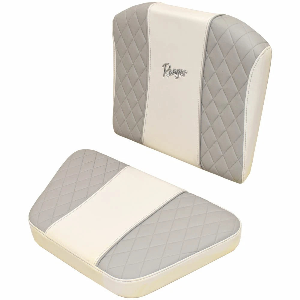 Ranger Boat Console Cushions 729789H.47 - Bay Series White Gray