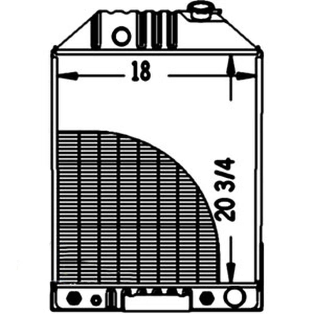 E9NN8005BA Radiator Fits Ford Holland 750 755 755A 755B 7500 Tractor Loader